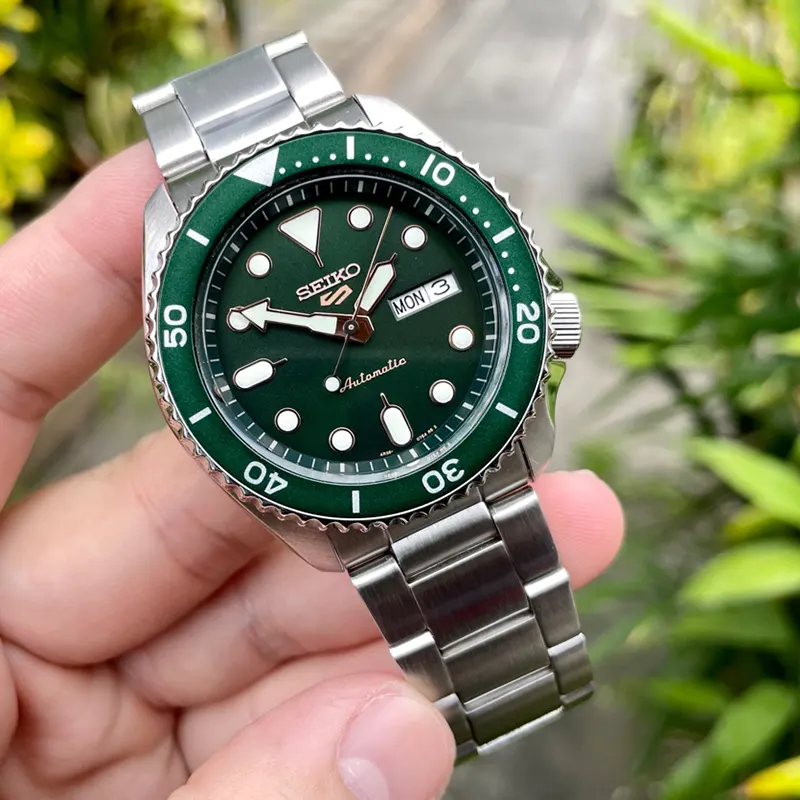 Seiko 5 Sports Automatic Green Dial Men's Watch | SRPD63K1